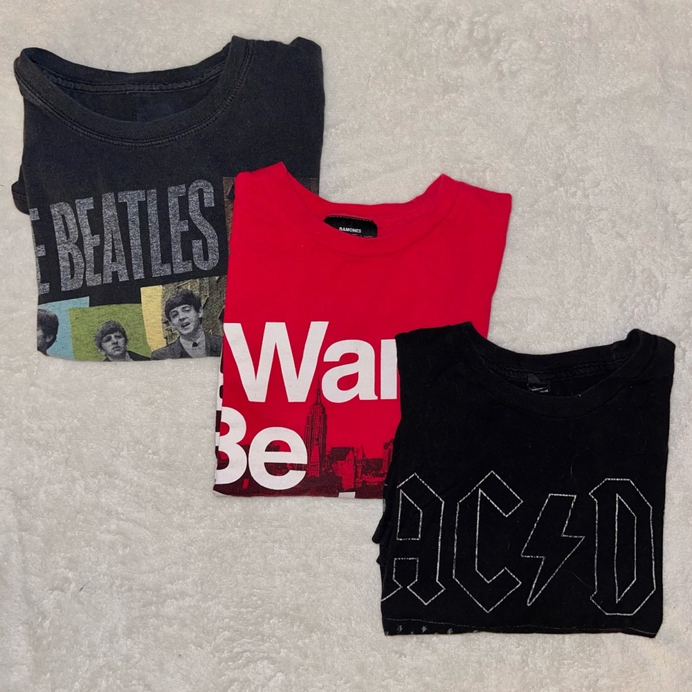 BUNDLE OF 3: Unisex Band Tees from Hot Topic